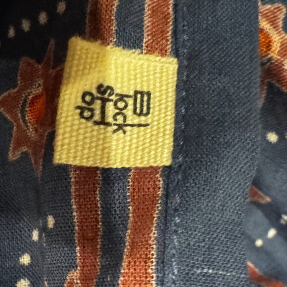 Blockshop Textiles Blue Square bandana - Picture 4 of 4